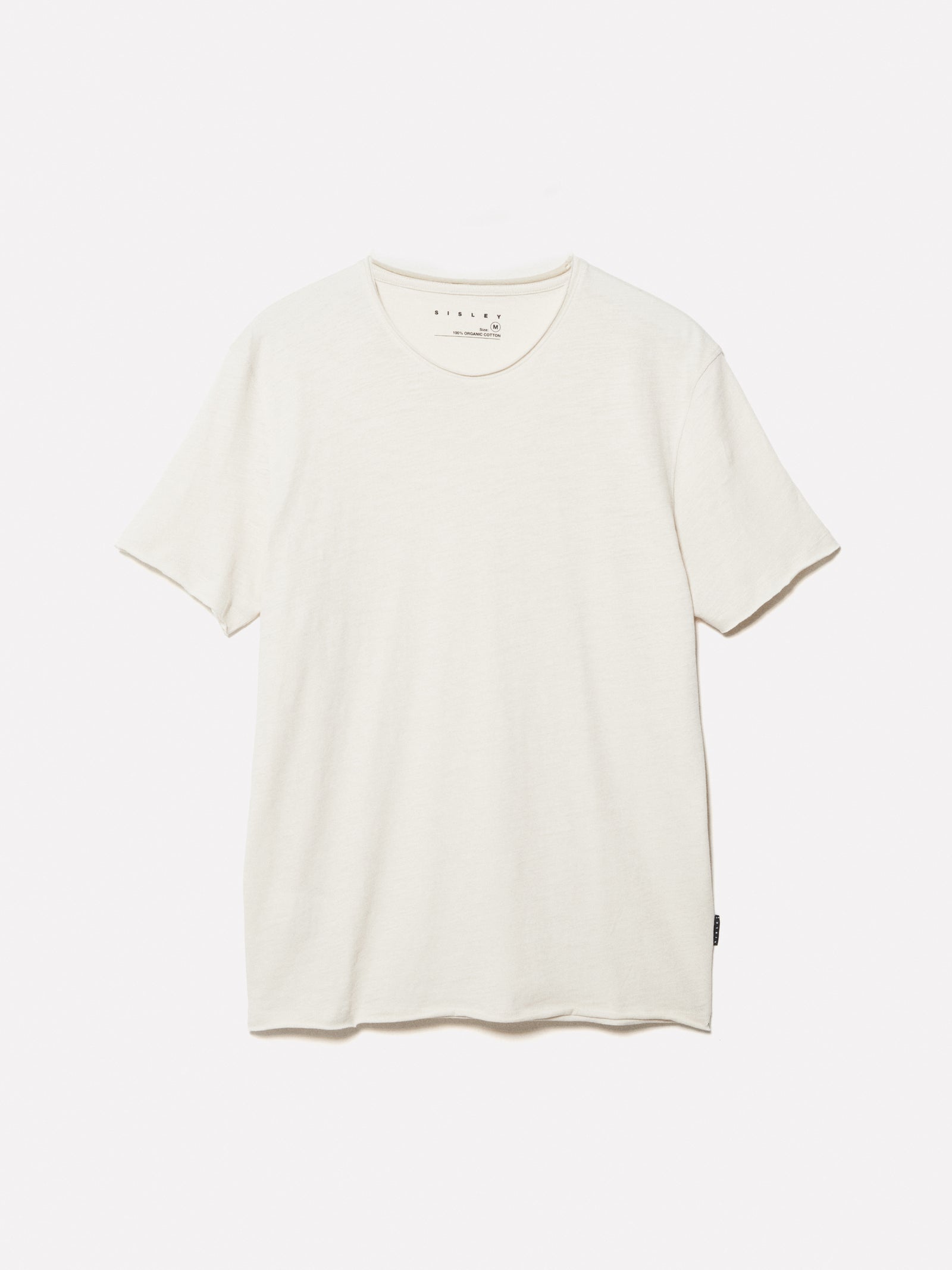 T-shirt a maniche corte slim fit chiaro da uomo beige | Sisley Outlet