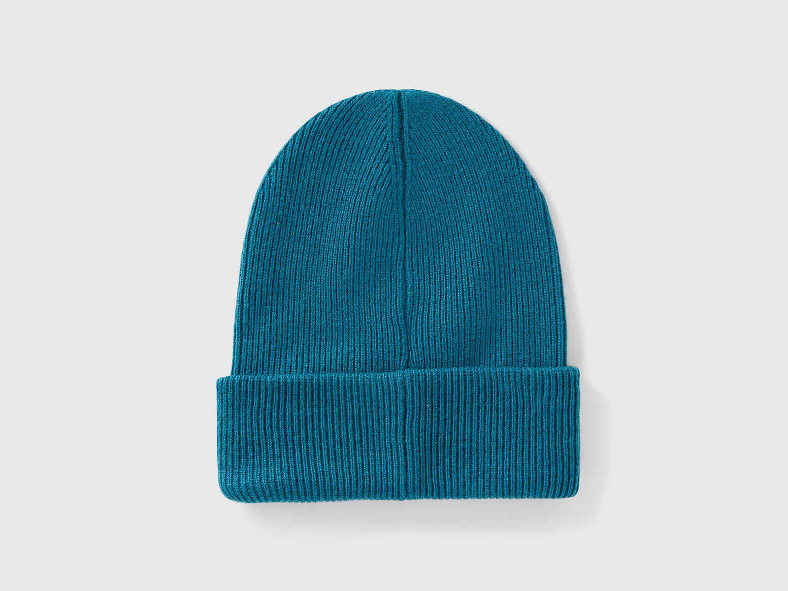 Berretto in misto lana da bambino verde ottanio 2 | Benetton Outlet