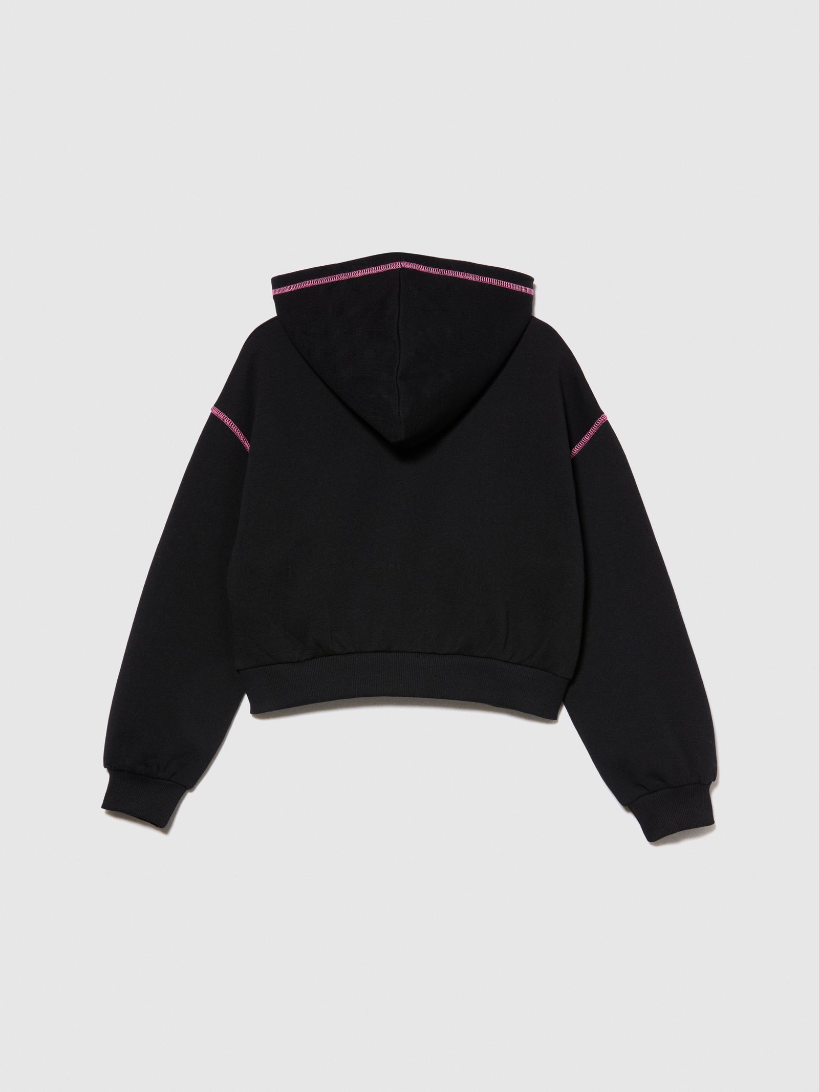 Felpa sporty con logo da bambina nero 2 | Sisley young Outlet