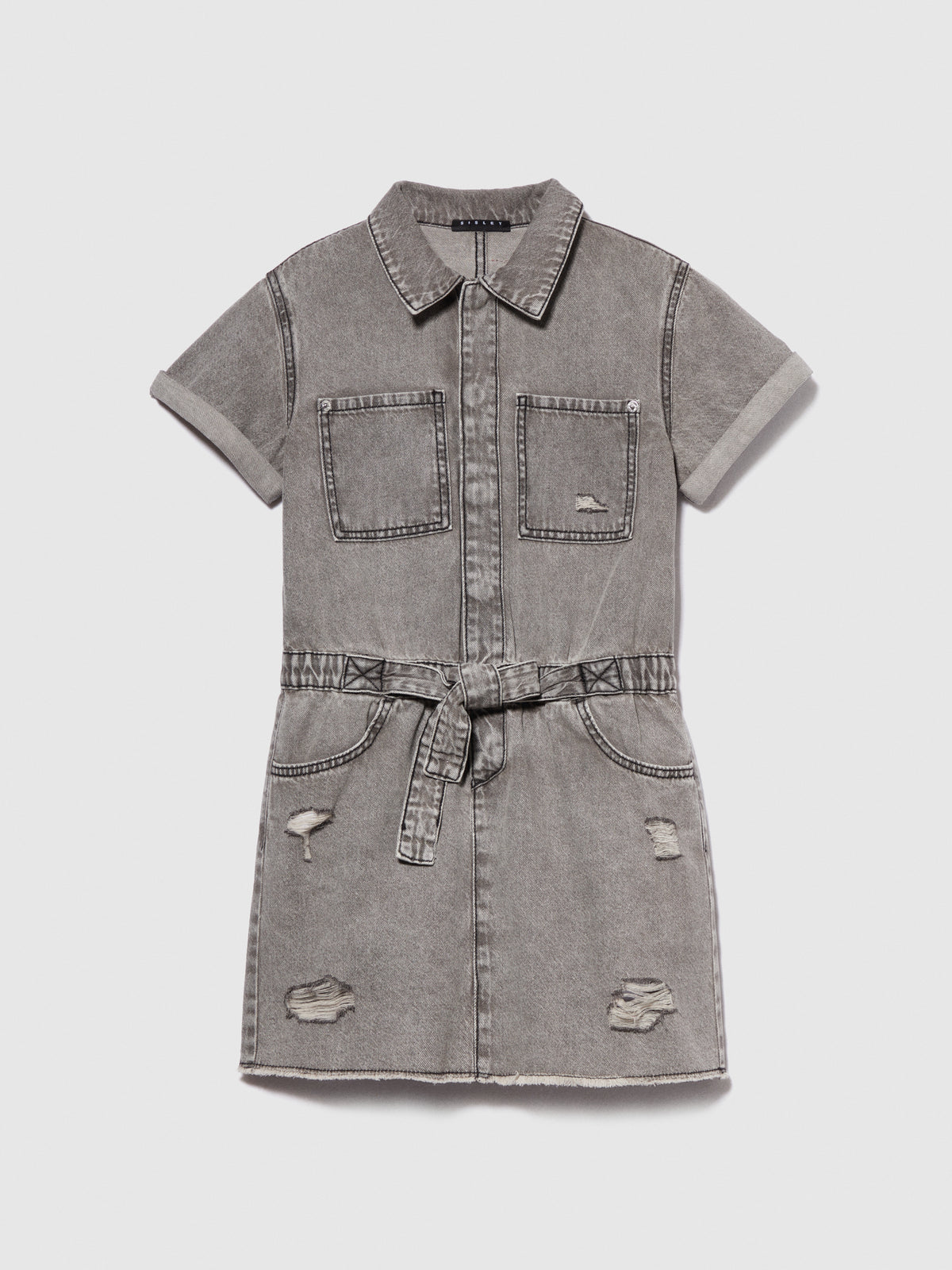 Vestito di jeans con rotture