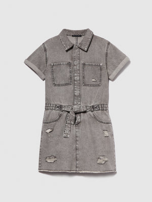 Vestito di jeans con rotture