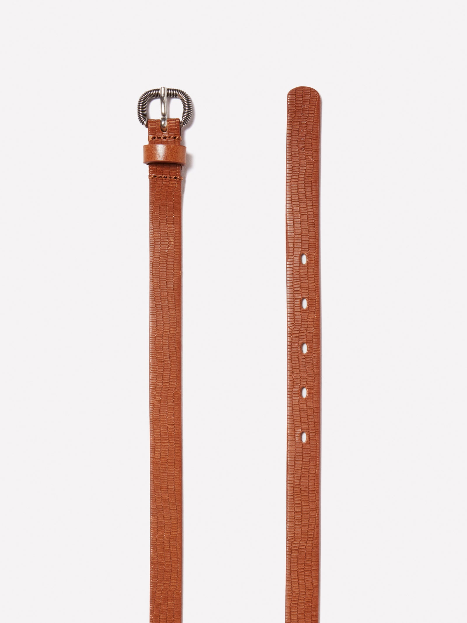 Cintura sottile in 100% pelle da donna cammello 2 | Sisley Outlet