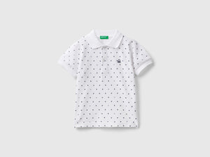 Polo micro fantasia slim fit
