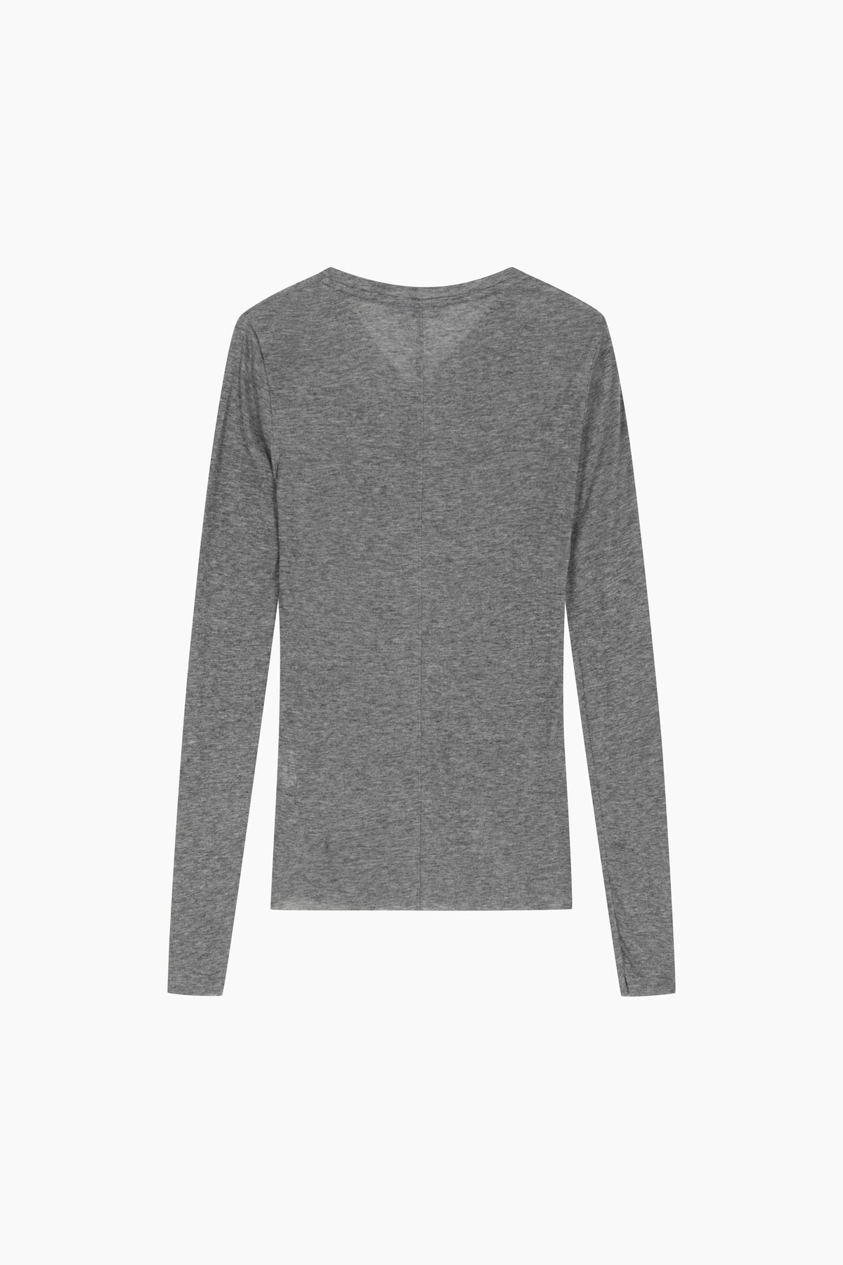 T-shirt scollo a V aderente