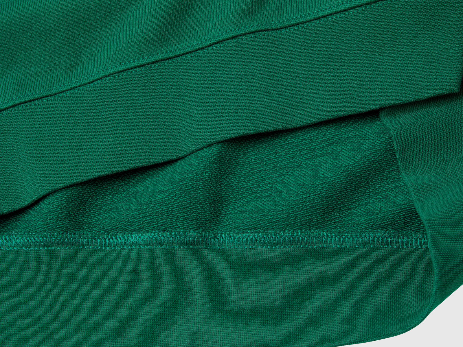 Felpa girocollo con stampa logo da uomo verde scuro 3 | Benetton Outlet
