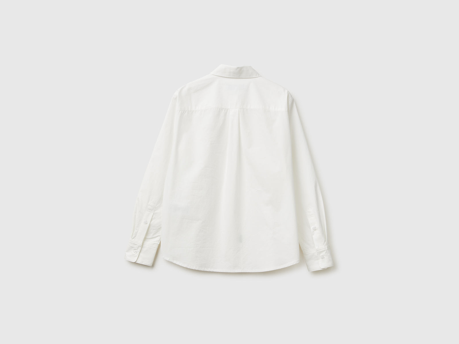 Camicia 100% cotone da donna bianco 2 | Benetton Outlet