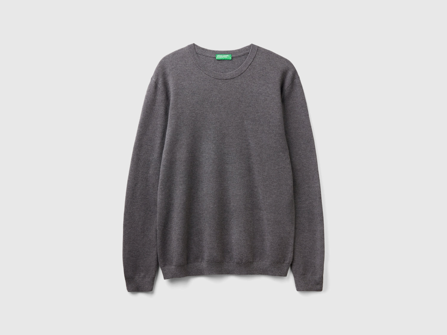 Maglioncino in misto cashmere da uomo grigio scuro | Benetton Outlet