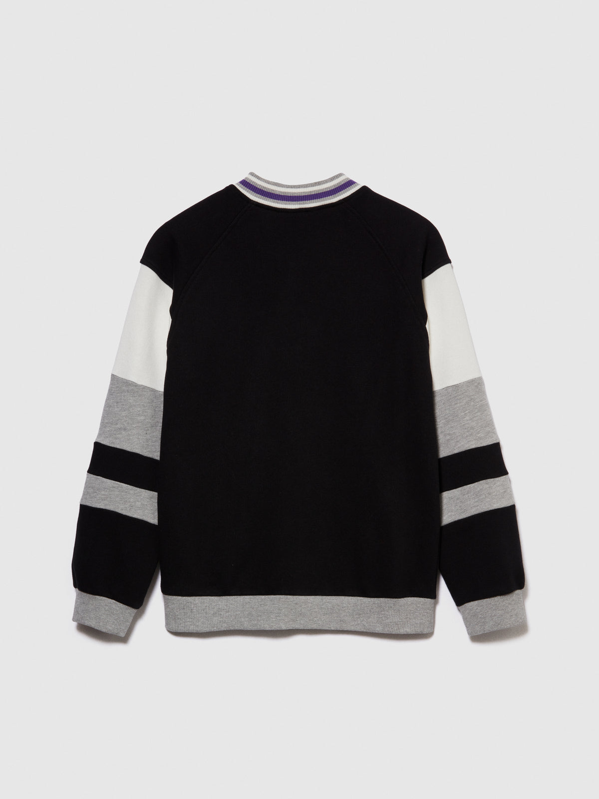 Bomber in felpa con color block
