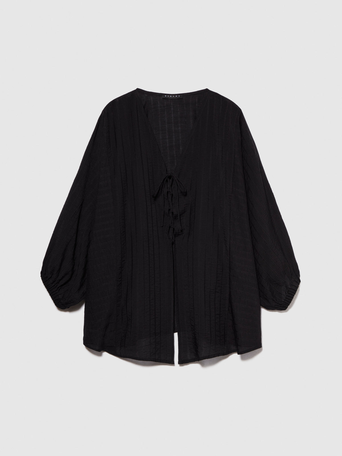 Blusa kaftano con laccetti