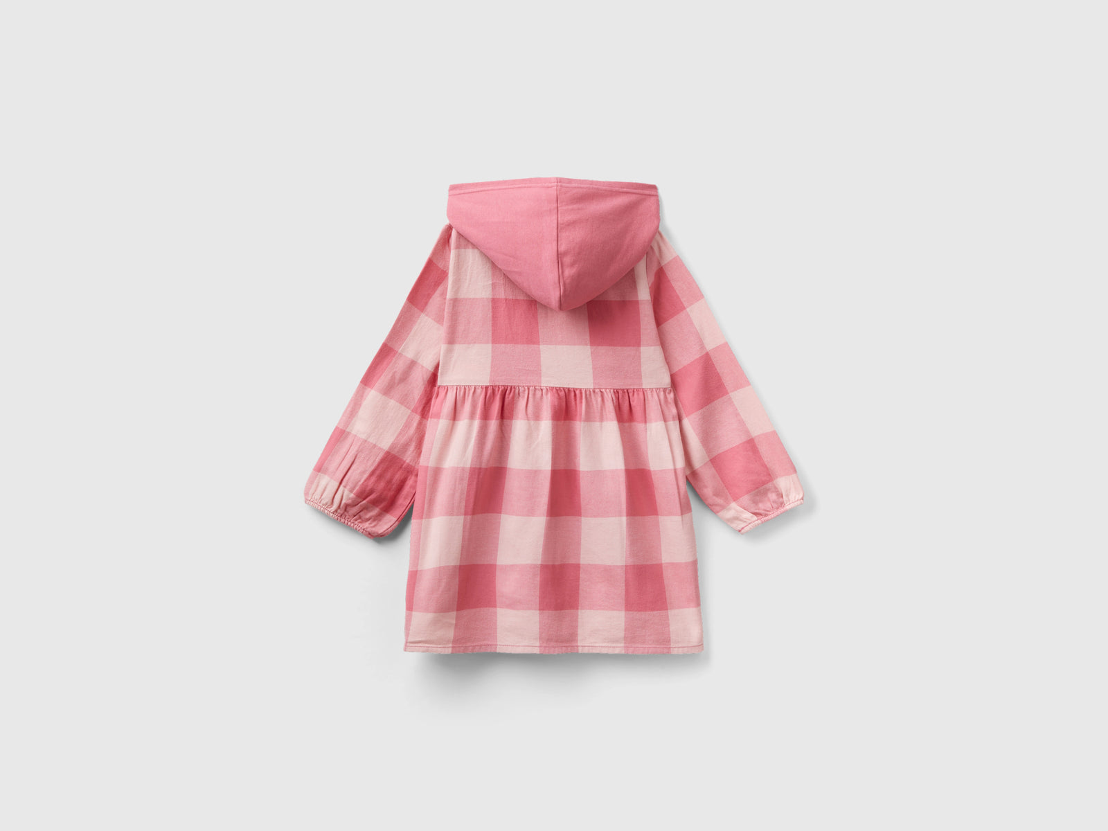Vestito scozzese con cappuccio da bimba multi-color 2 | Benetton Outlet