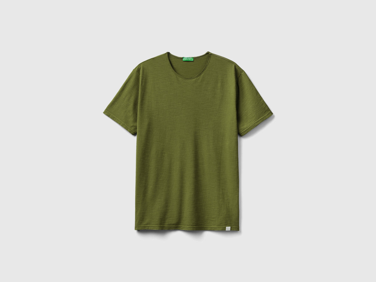 T-shirt in cotone fiammato