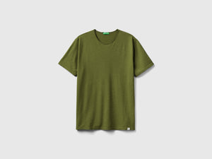 T-shirt in cotone fiammato