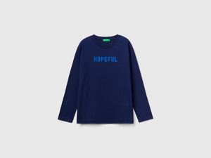 T-shirt con stampa slogan