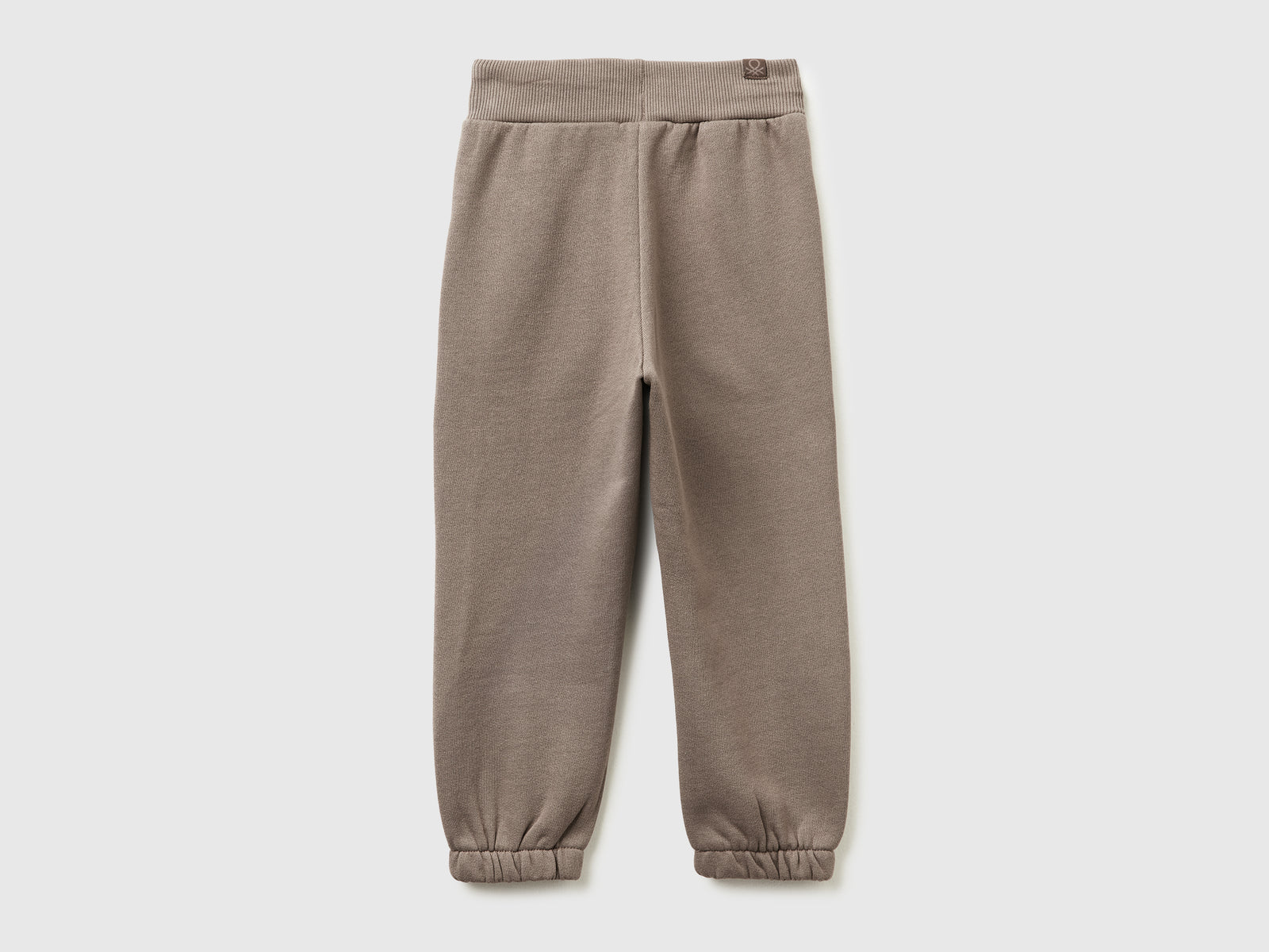 Joggers in calda felpa con coulisse da bimbo marrone 2 | Benetton Outlet