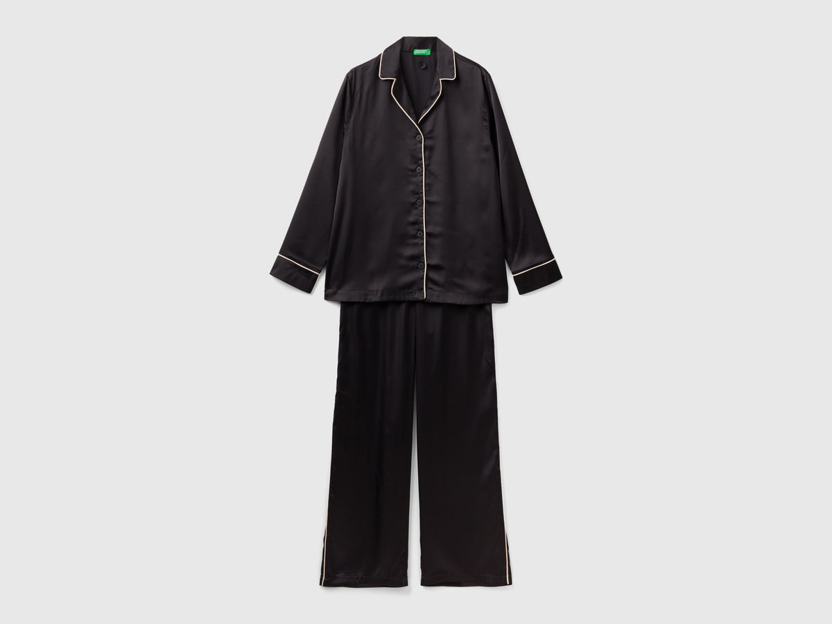 Pigiama lungo in satin