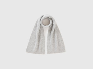 Sciarpa in misto lana con strass