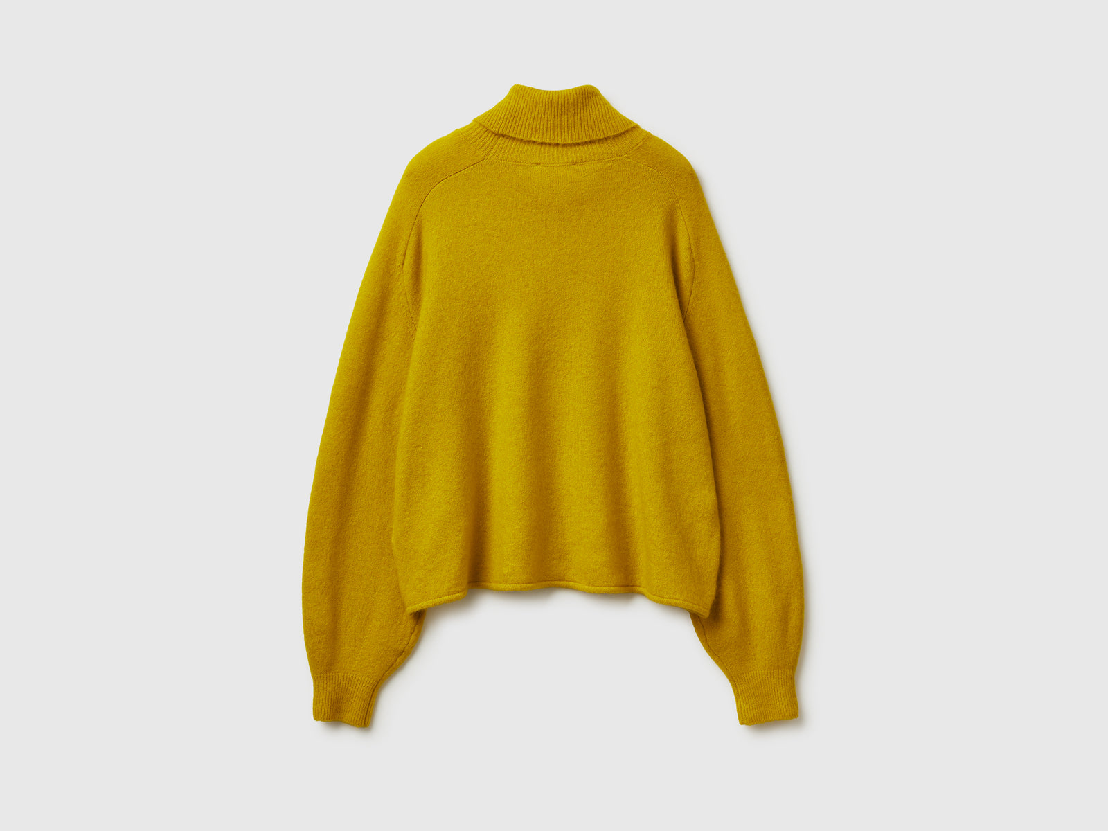 Dolcevita in misto lana stretch da donna senape 2 | Benetton Outlet