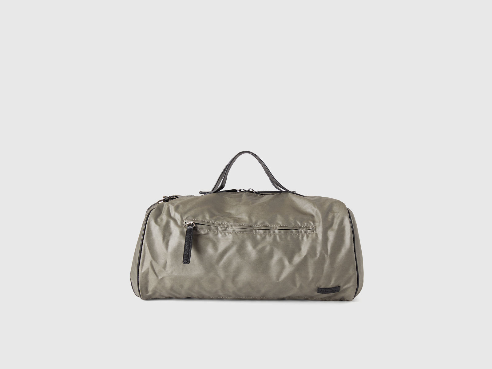 Borsone da viaggio in nylon da uomo verde militare | Benetton Outlet