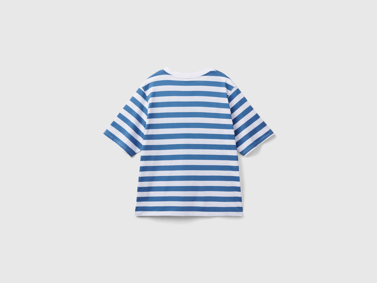 T-shirt a righe comfort fit