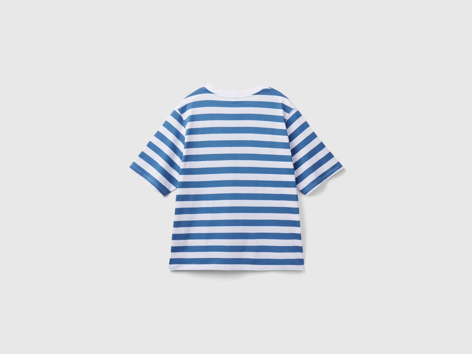 T-shirt a righe comfort fit da donna blu 2 | Benetton Outlet