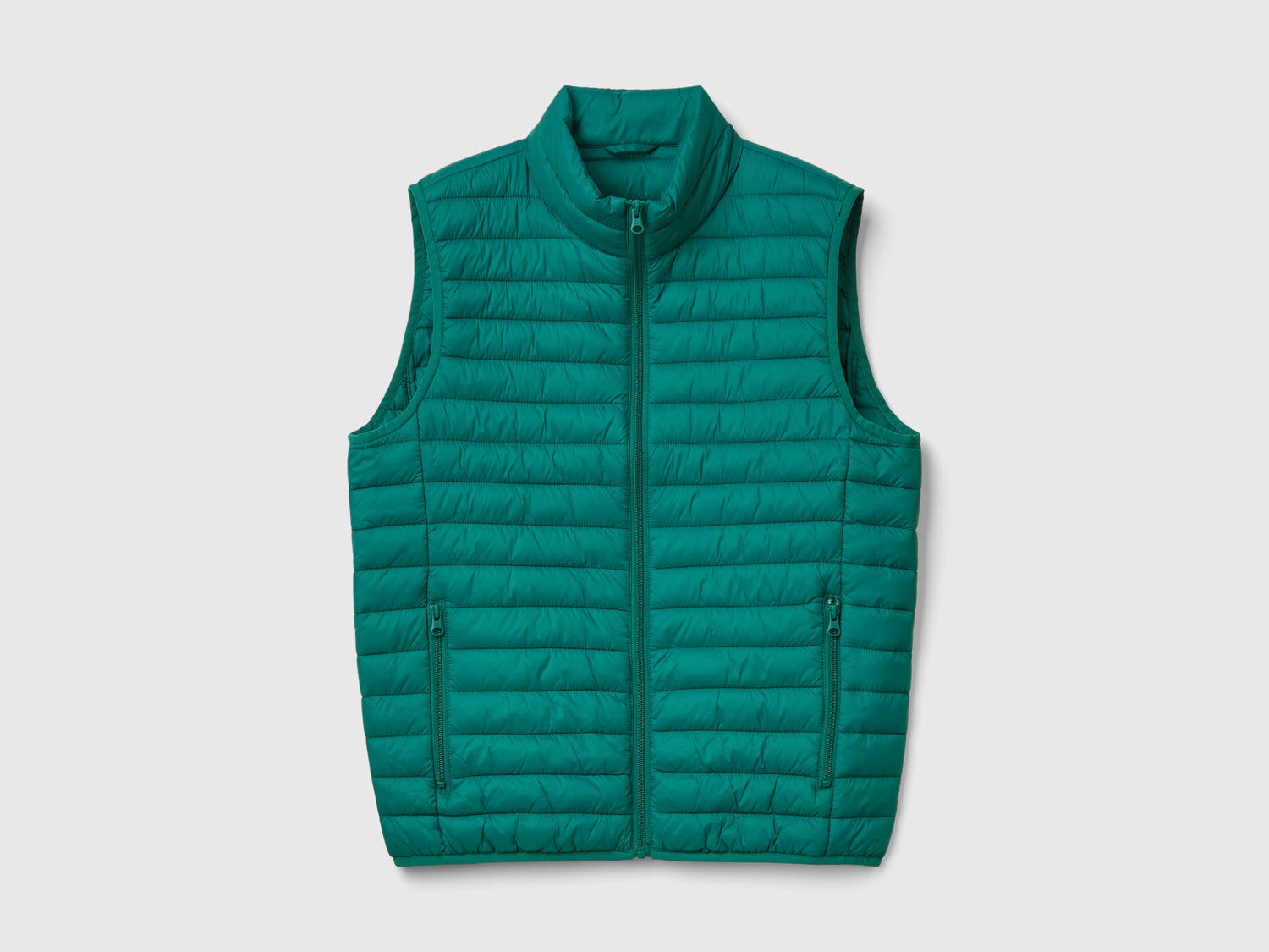 Smanicato imbottito con ovatta riciclata da uomo verde scuro | Benetton Outlet