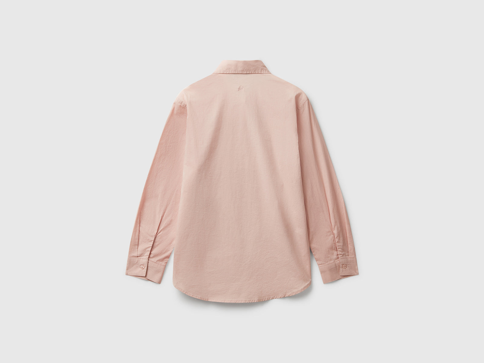 Camicia over fit da bambina rosa tenue 2 | Benetton Outlet