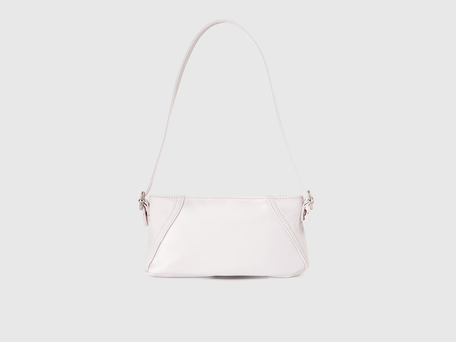 Borsa a spalla in raso da bambina bianco panna | Benetton Outlet