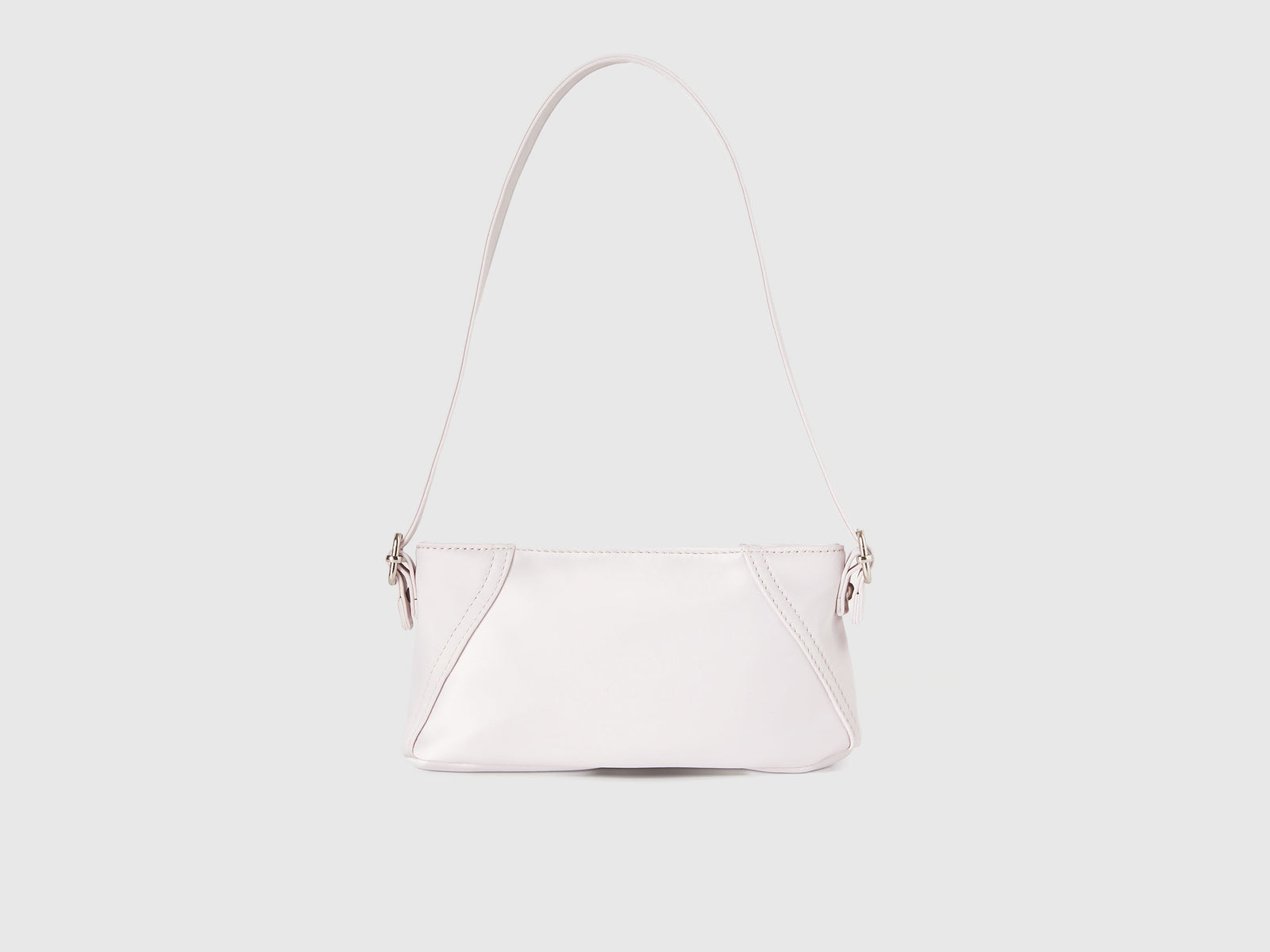 Borsa a spalla in raso da bambina bianco panna | Benetton Outlet