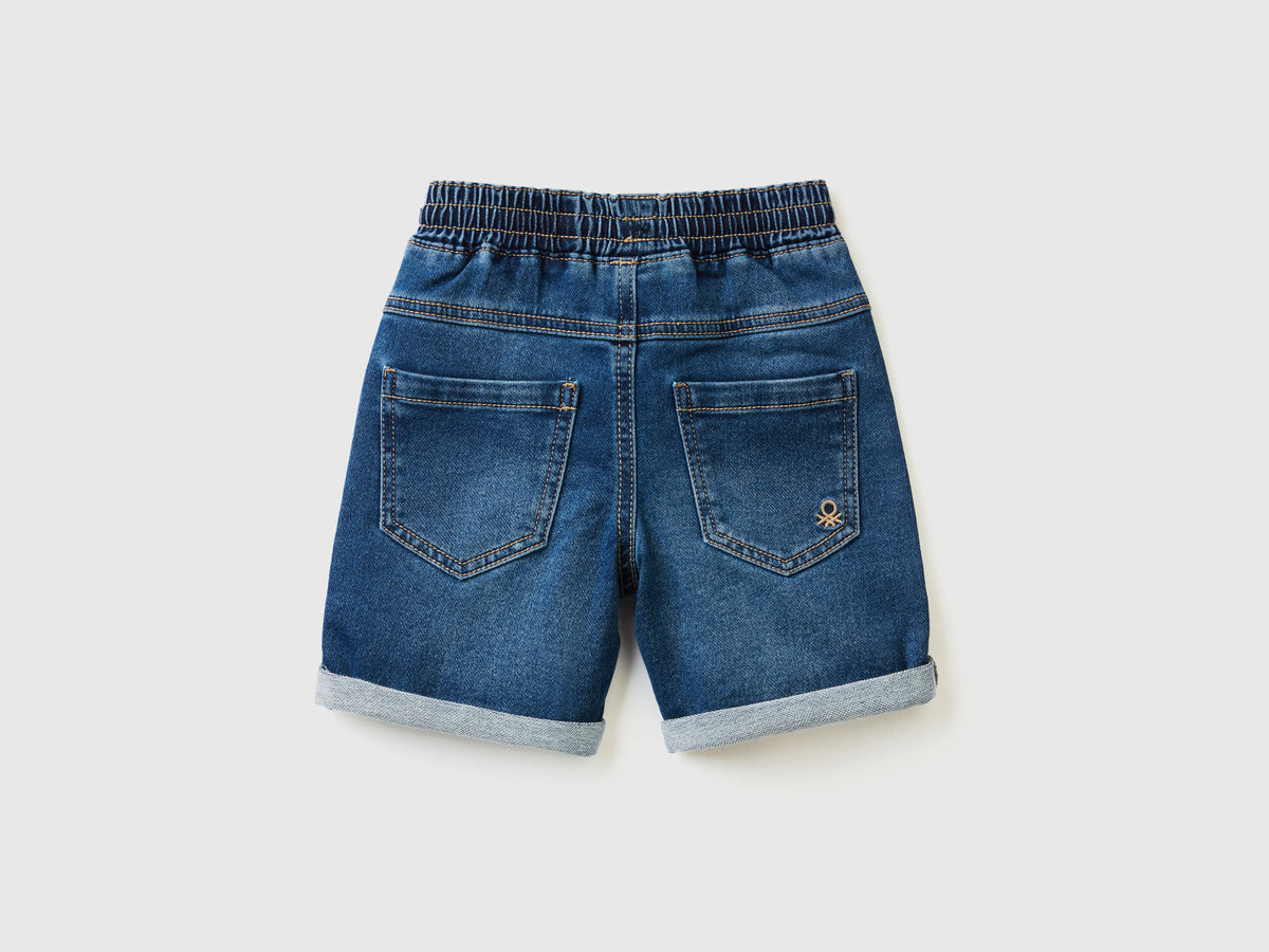 Shorts in denim elasticizzato