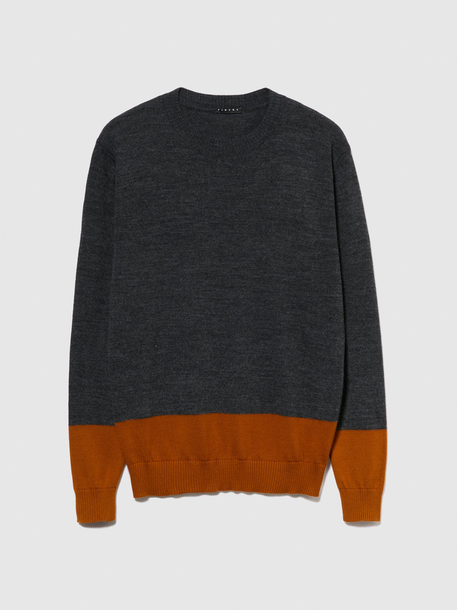 Maglia color block da uomo marrone | Sisley Outlet