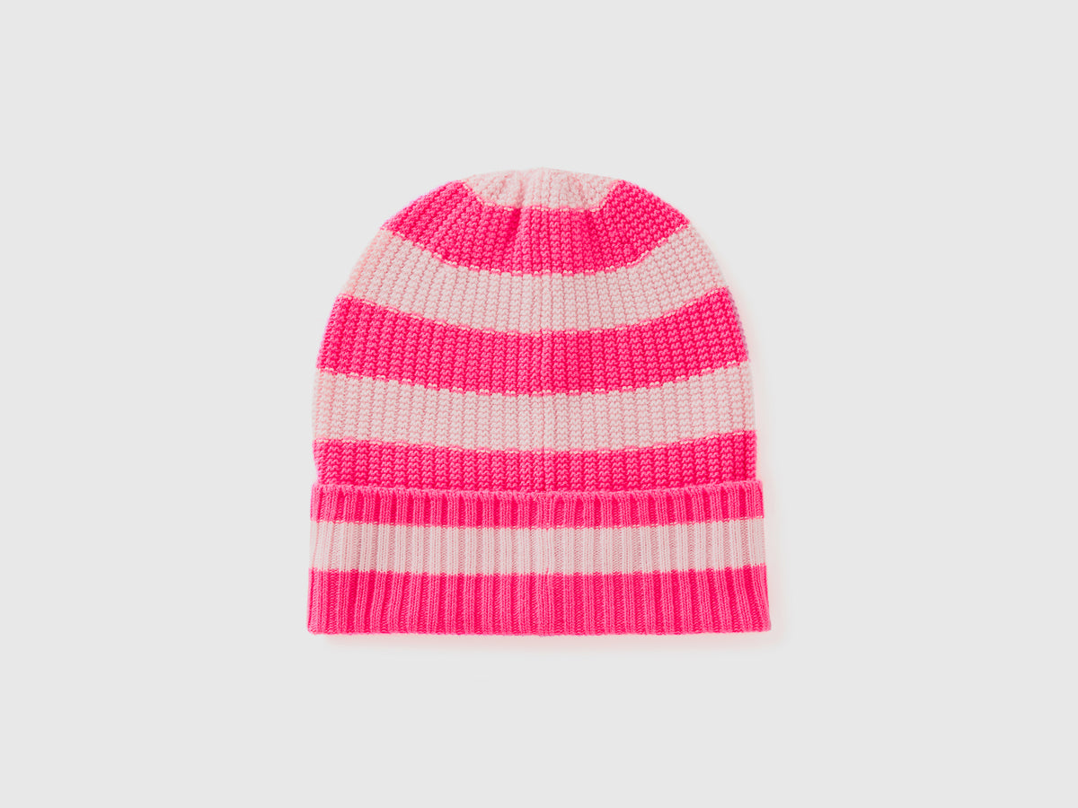 Cappellino in maglia a righe