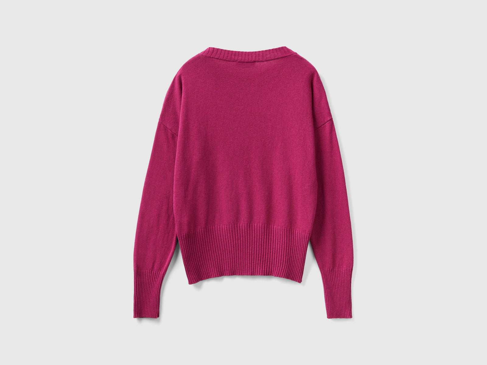 Maglia in misto cashmere da donna bordeaux 2 | Benetton Outlet