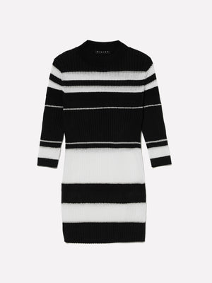 Maglia slim fit a righe e