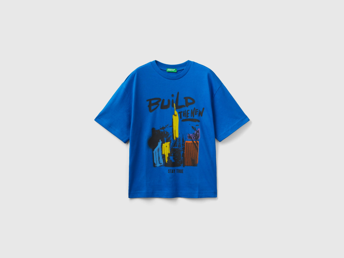 T-shirt girocollo con stampa