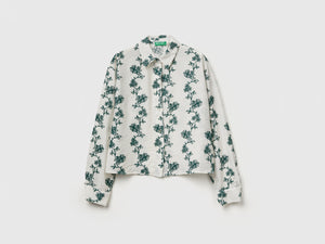 Camicia con ricamo fiori