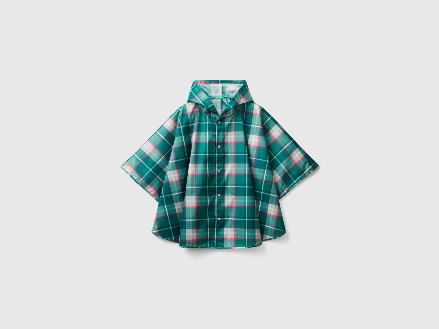 Mantella antipioggia con cappuccio da bambino multi-color | Benetton Outlet