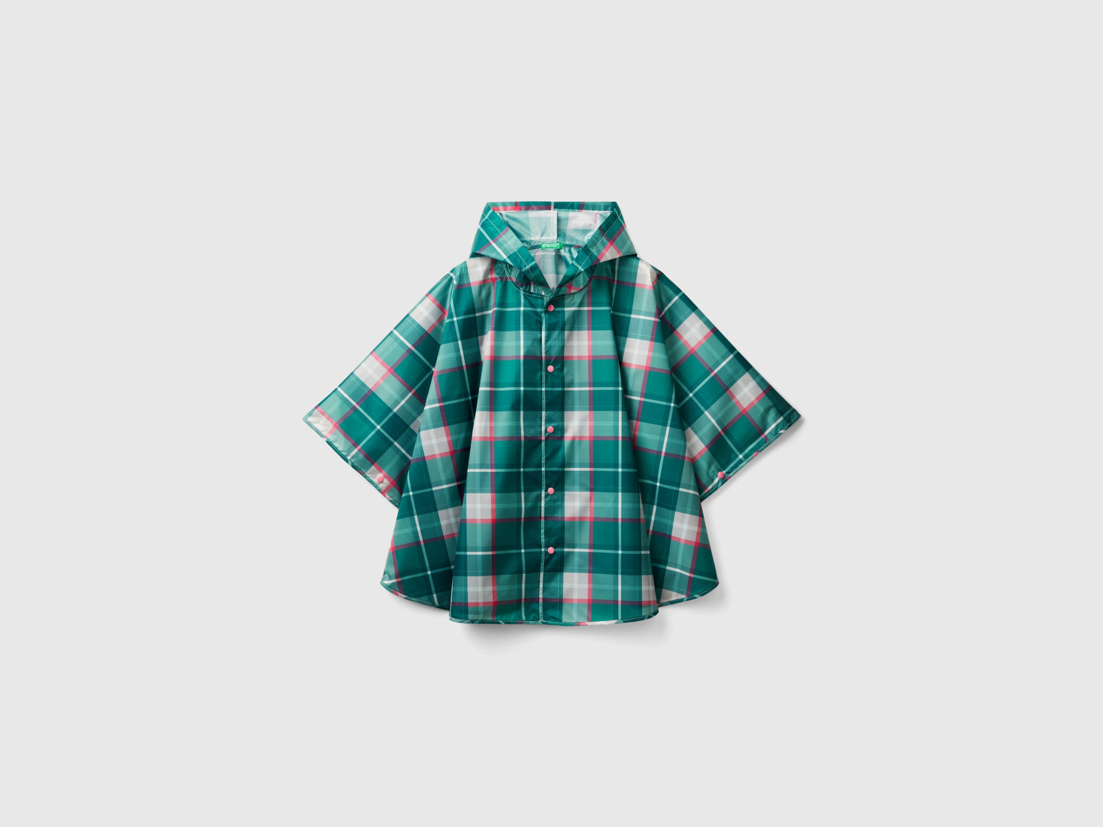 Mantella antipioggia con cappuccio da bambino multi-color | Benetton Outlet