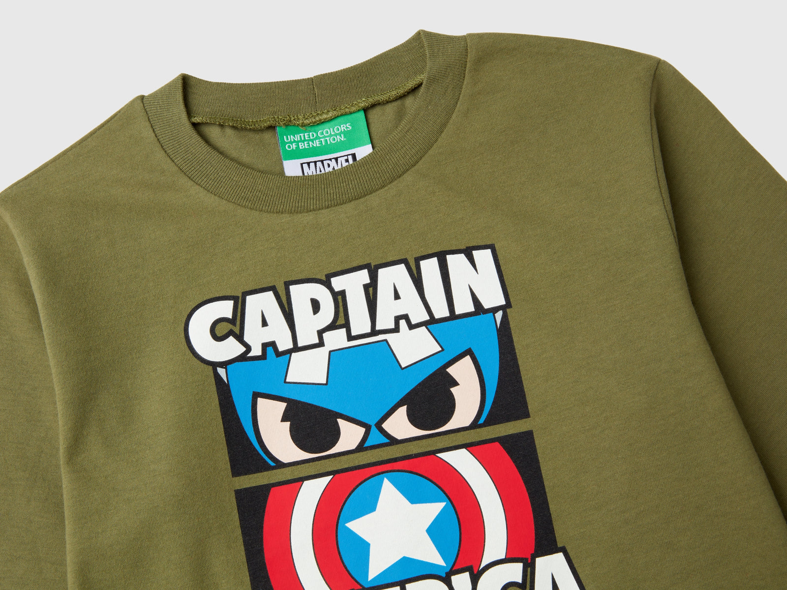 T-shirt ©Marvel Capitan America da bimbo verde 3 | Benetton Outlet