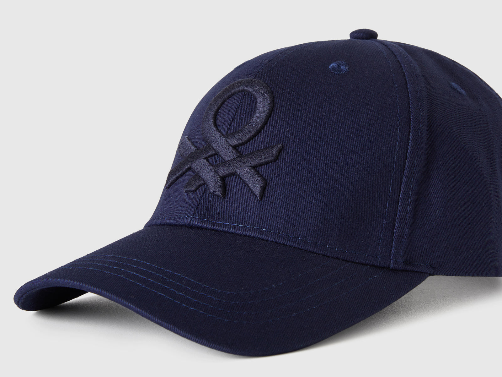 Cappello baseball con logo ricamato da uomo blu scuro 3 | Benetton Outlet