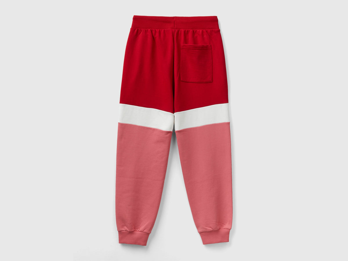 Joggers rosa e rossi