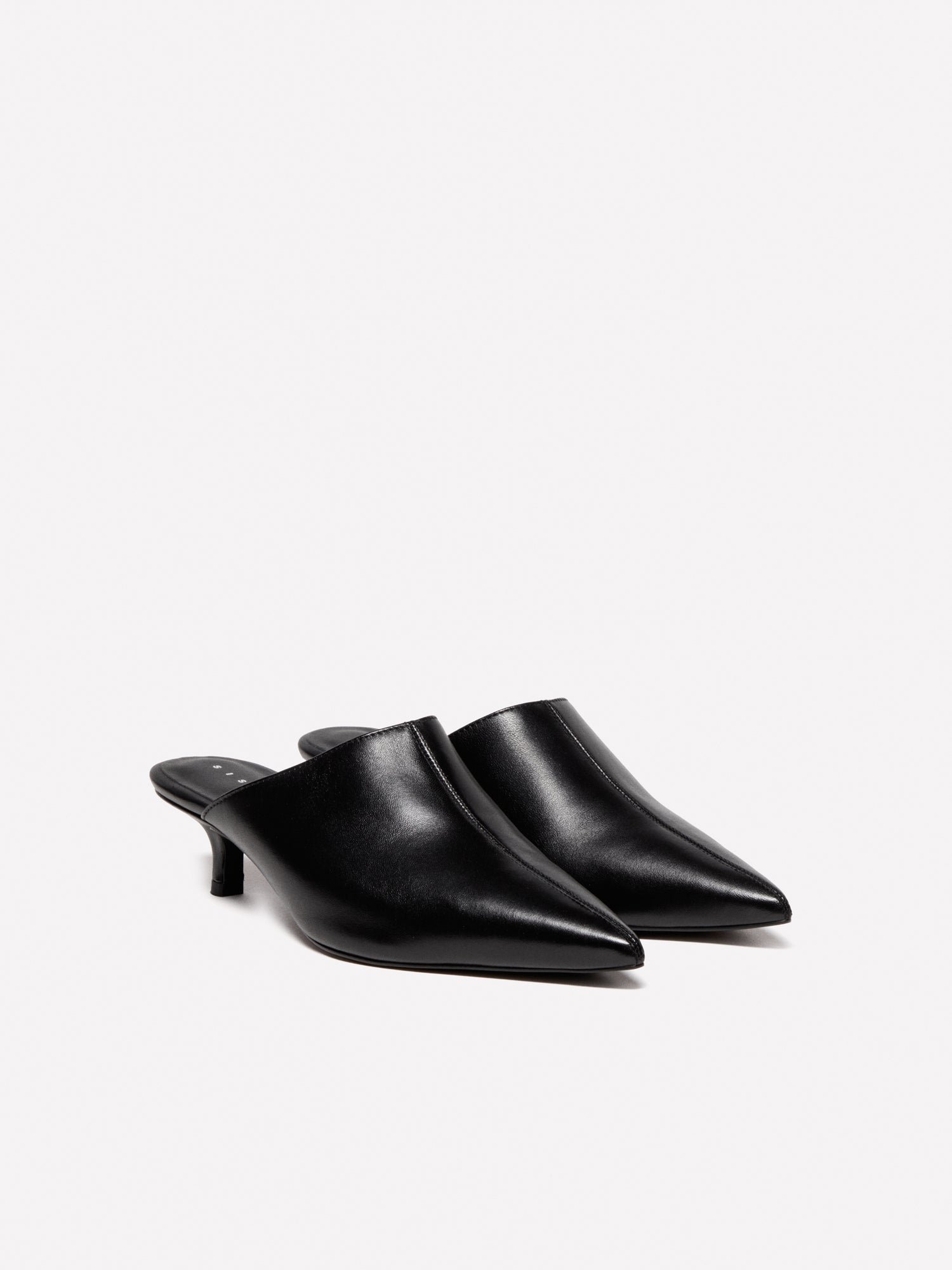 Sabot in 100% pelle da donna nero | Sisley Outlet