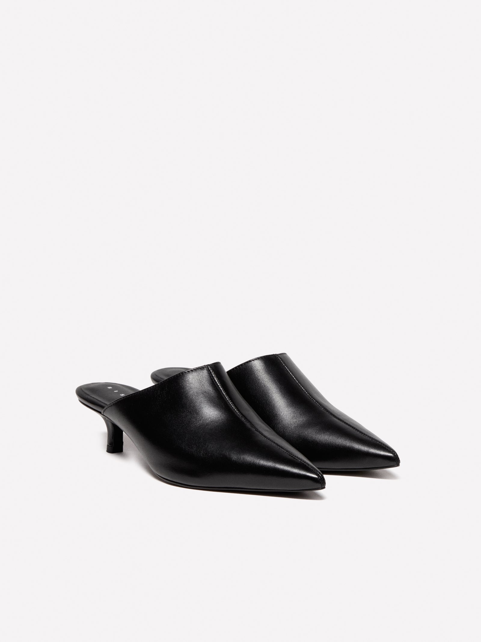 Sabot in 100% pelle da donna nero | Sisley Outlet