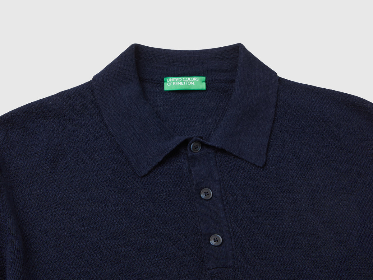 Polo in misto lino
