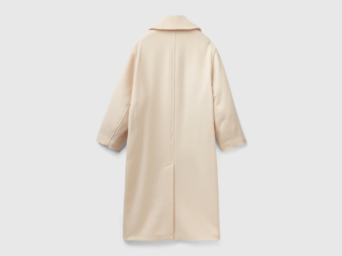 Cappotto con patch fiori